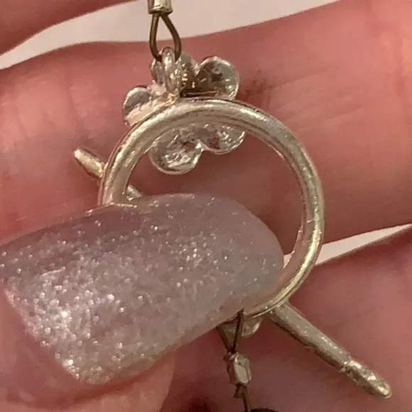 Sterling silver toggle clasp mother of Pearl shell pendant pearl necklace - Picture 5 of 12